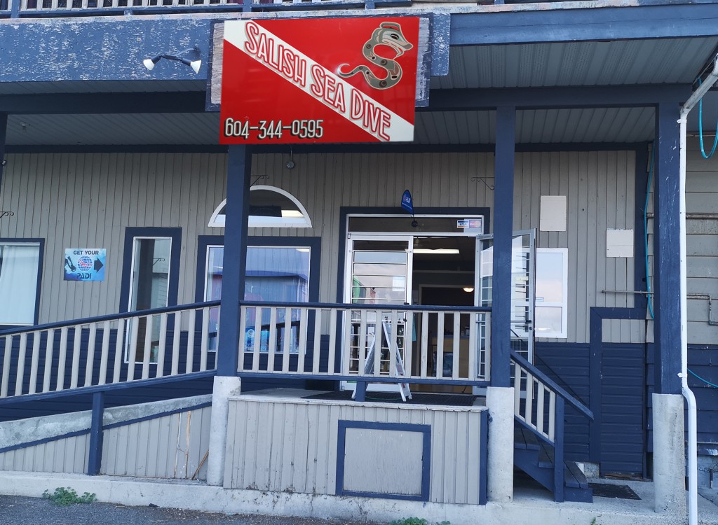 Shop Exterior with Sign